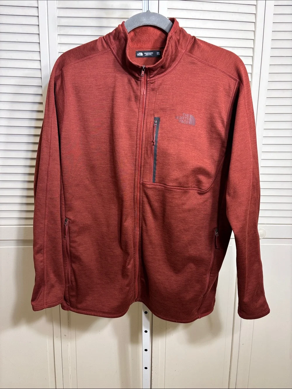 The North Face Men's Canyonlands Fleece Full-Zip Jacket in Rust XXL